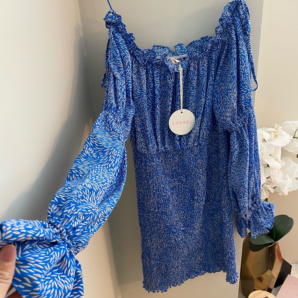 Off the shoulder ruffle dress
